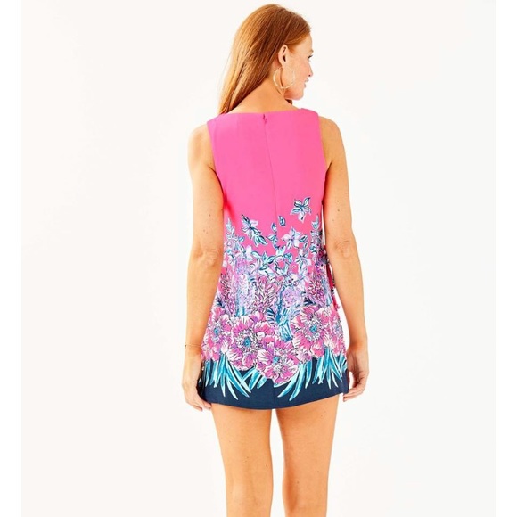 NWT Lilly Pulitzer Pink Tropics Donna Romper, 4 - Picture 4 of 7
